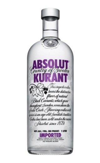 фото водка Absolut Kurant 0,5 л