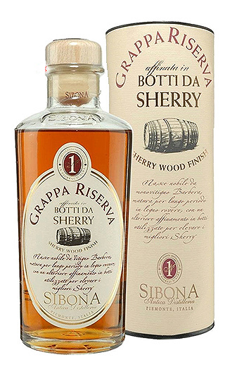 фото граппа Sibona Riserva Sherry Wood Finish 0,5 л