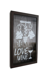Копилка для винных пробок I Love Wine Венге Штопор