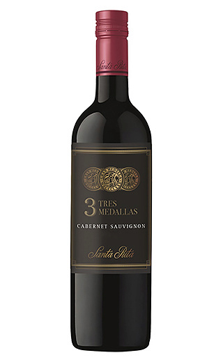 фото вино Santa Rita 3 Tres Medallas Cabernet Sauvignon 2015 0,75 л