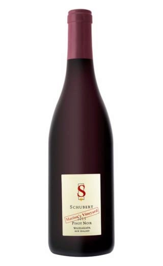 фото вино Schubert Pinot Noir Block B Wairarapa 2015 0,75 л