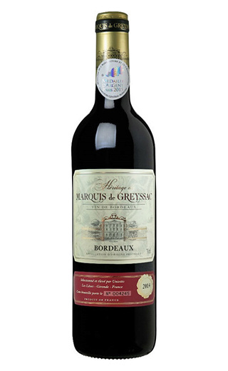 фото вино Marquis de Greyssac Bordeaux 2015 0,75 л