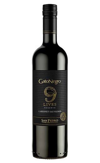 фото вино San Pedro Gato Negro 9 Lives Cabernet Sauvignon Reserve 2018 0,75 л