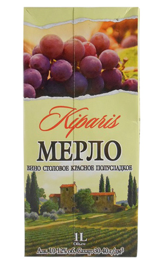 фото вино Kiparis Merlot 1 л