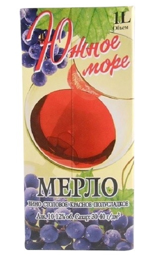 фото вино Uzhnoe More Merlot 1 л