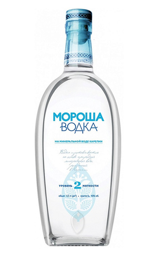 фото водка Morosha on mineral water Karelia level of softness № 2 0,5 л