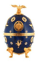 Императорская Коллекция Фаберже Синего цвета с цветами 0,7 л.