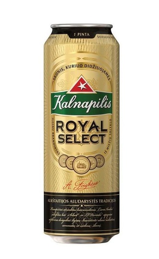 фото пиво Kalnapilis Royal Select 24 шт. 0,568 л