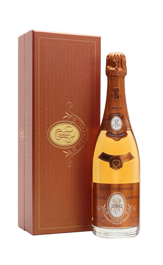 фото шампанское Louis Roederer Cristal Rose 2002 0,75 л