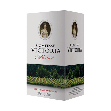 Вино Комтесс Виктория Блан белое сухое, 10 л купить в Санкт