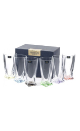 Crystalite Bohemia Quadro Water Glass 6 шт. 0,35 л