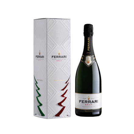 Игристое вино Ferrari Brut цена 0,75 л в новогодней коробке 4280 руб ...