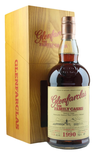 фото виски Glenfarclas 1990 Family Casks No. 9256 0,7 л