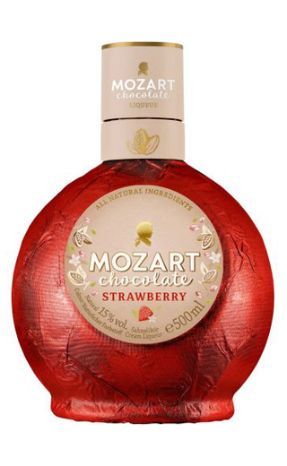 фото Mozart White Chocolate Cream Strawberry 0,5 л