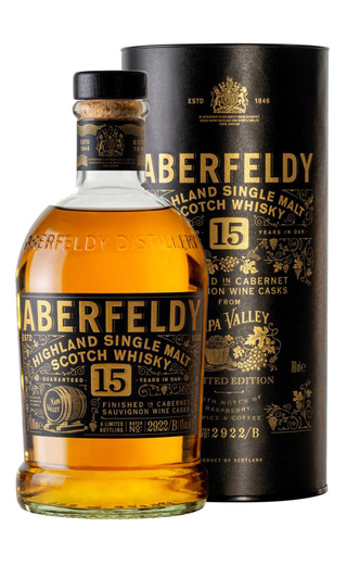 фото виски Aberfeldy 15 Years Old Napa Valley Cask Limited Edition 0,7 л