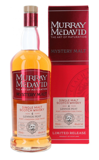 фото виски Murray McDavid Mystery Malt Lennox Peat 4 Years Old 0,7 л