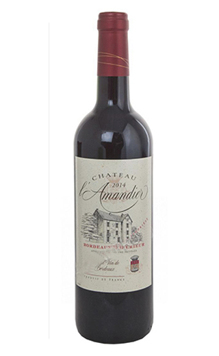 фото вино Chateau l'Amandier Bordeaux Superieur 2018 0,75 л