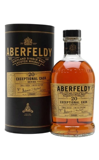 фото виски Aberfeldy 20 Years Old Exceptional Cask Small Batch Limited Edition 0,7 л