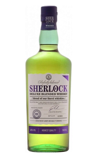 Шерлок Делюкс 0.5 л фото виски Sherlock Blended Deluxe 0,5 л
