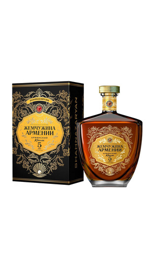 фото коньяк Zhemchuzhina Armenii 5 Years Old 0,5 л