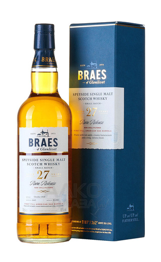 Брэйз оф Гленливет 27 лет 0.7 л фото виски Braes Of Glenlivet 27 Years Old 0,7 л
