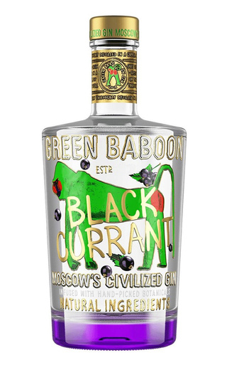 Грин Бабун Черная смородина 0.5 л фото джин Green Baboon Black Currant 0,5 л